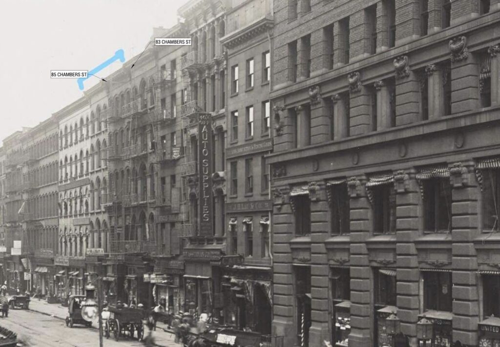 Historical view of Chambers Street, via LPC proposal